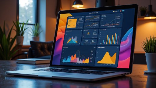 数据分析平台界面截图，多个图表展示，柱状图和饼图组合，数据可视化效果，专业分析工具界面，信息展示清晰